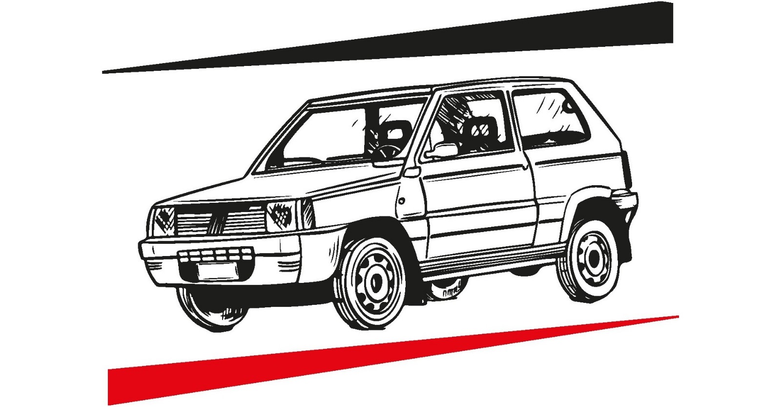 3 uomini e una panda